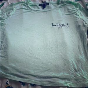 Forever 21 Ming Green “babygirl” Tee